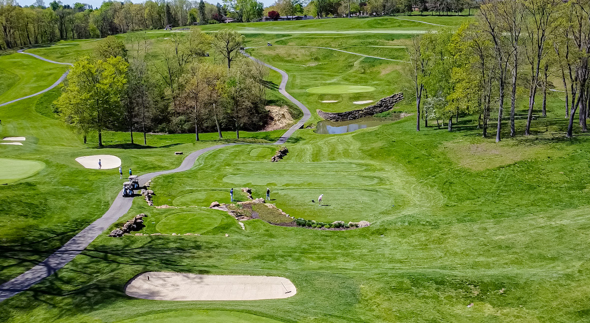 The 2nd hole at Montour Heights Country Club, host of qualifying for the Senior Series #3 Tournament