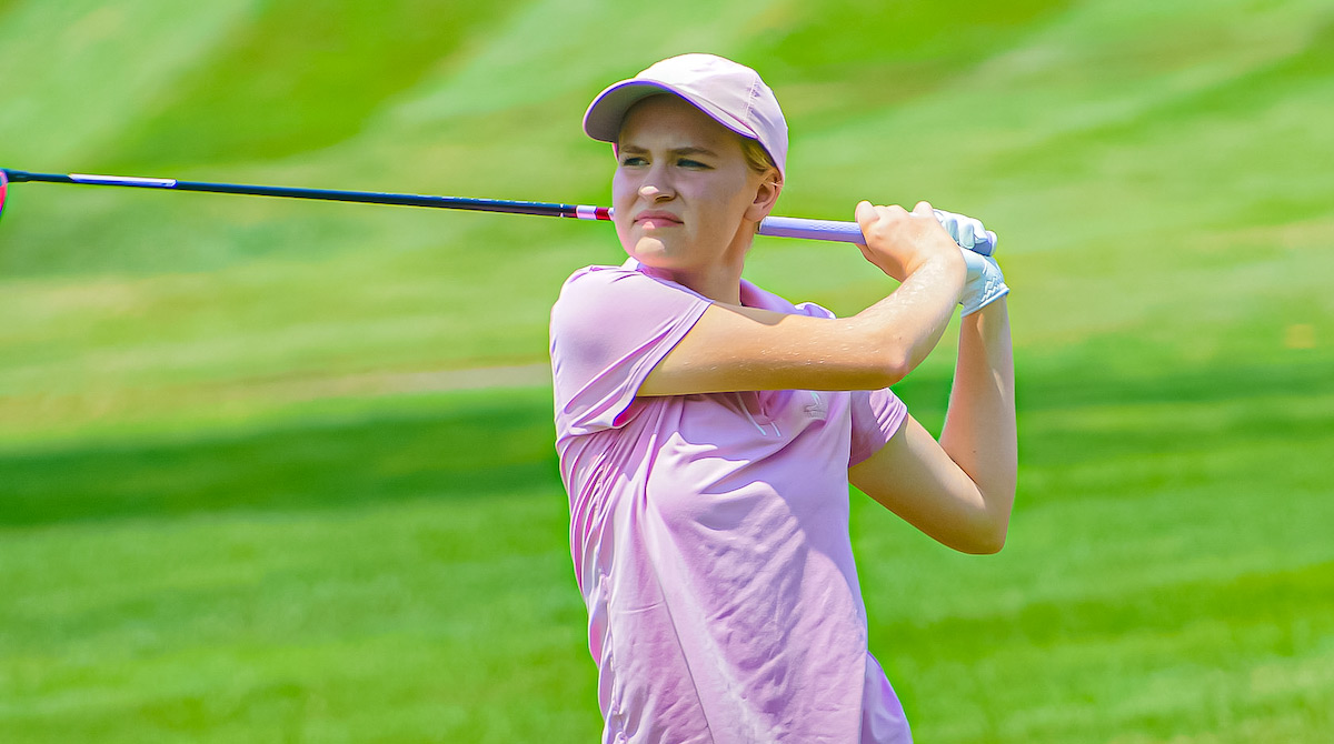Sophia Severns competing in the WPGA Girls' Match Play Invitational at Indiana Country Club