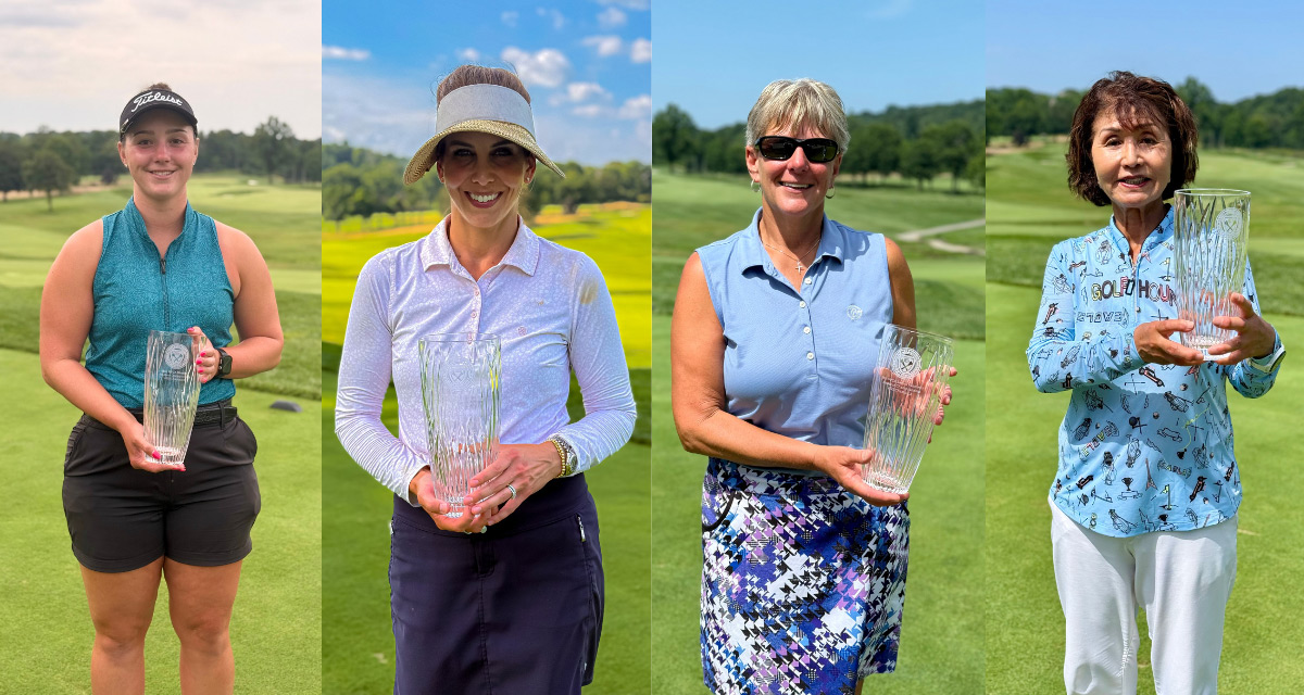 WPGA Women's Amateur Champions (from left), Emily Holzopfel, Katie Miller Gee, Jane Wymer, and Hee Soo Kim