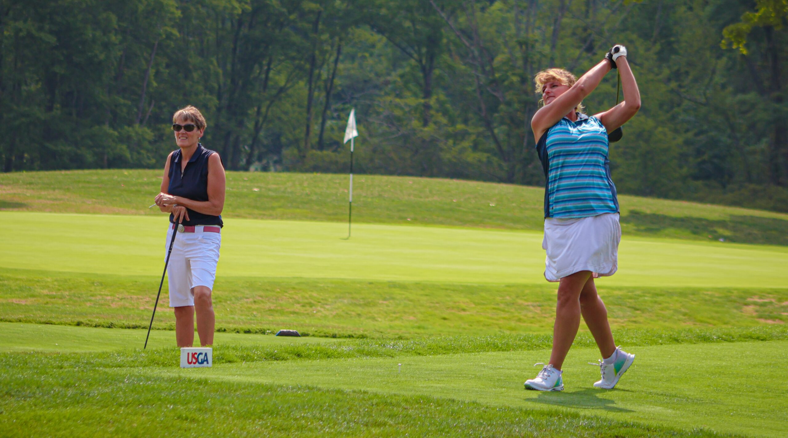 Stephanie Urban competing at Ligonier Country Club in qualifying for the U.S. Senior Women’s Amateur Championship Stephanie Urban competing at Ligonier Country Club in qualifying for the U.S. Senior Women's Amateur Championship