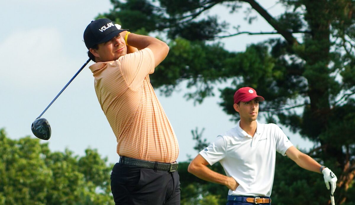Alec Stopperich competing in the final round of the West Penn Open at Indiana Country Club