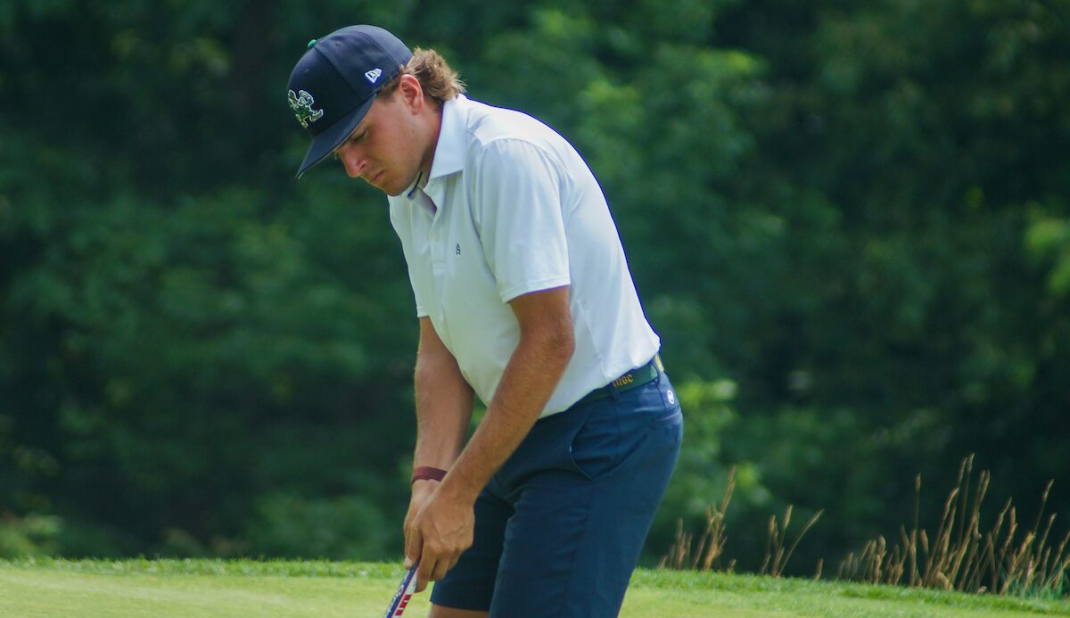 Rocco Salvitti putting on the #11 green in the final round of the 2024 WPGA Amateur Championship Rocco Salvitti putting on the #11 green in the final round of the 2024 WPGA Amateur Championship