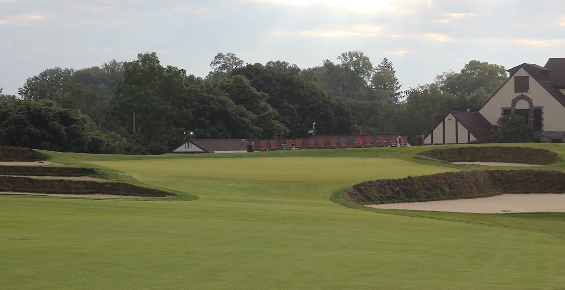 The 18th green at Chartiers Country Club, host of the 124th WPGA Amateur Championship