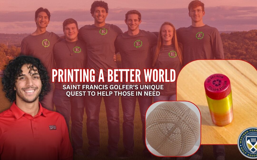 Saint Francis golfer printing unique story