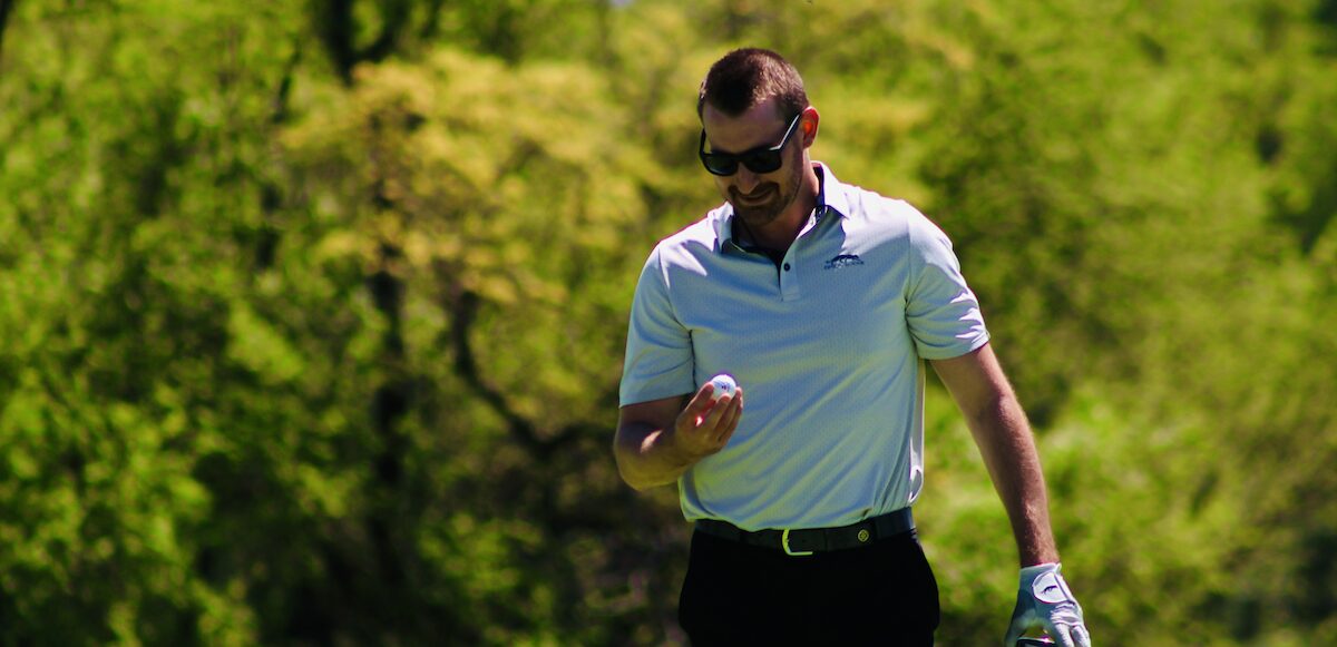 Nick Sorkin after holing out for eagle on #9.