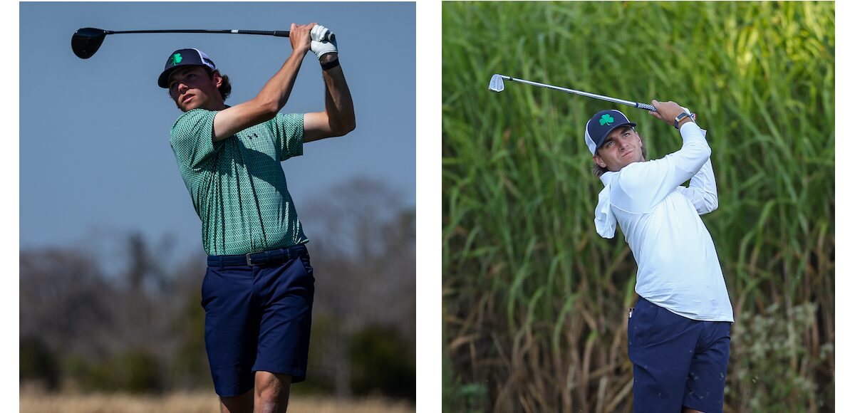 Palmer Jackson, left, and Rocco Salvitti, right. Photos courtesy of the University of Notre Dame.