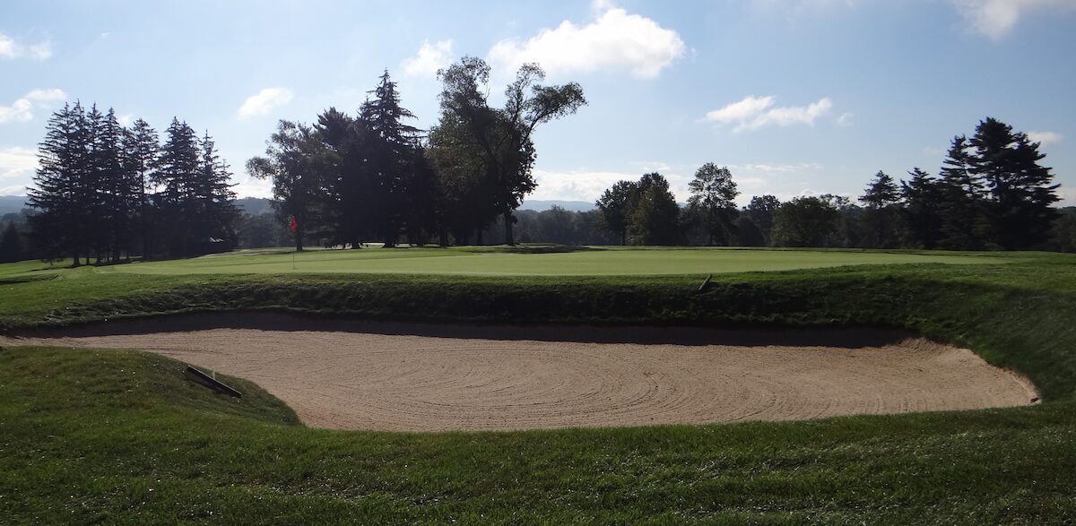 The 6th green at Sunnehanna Country Club, host of Local Qualifying for the U.S. Amateur Championship in 2024.