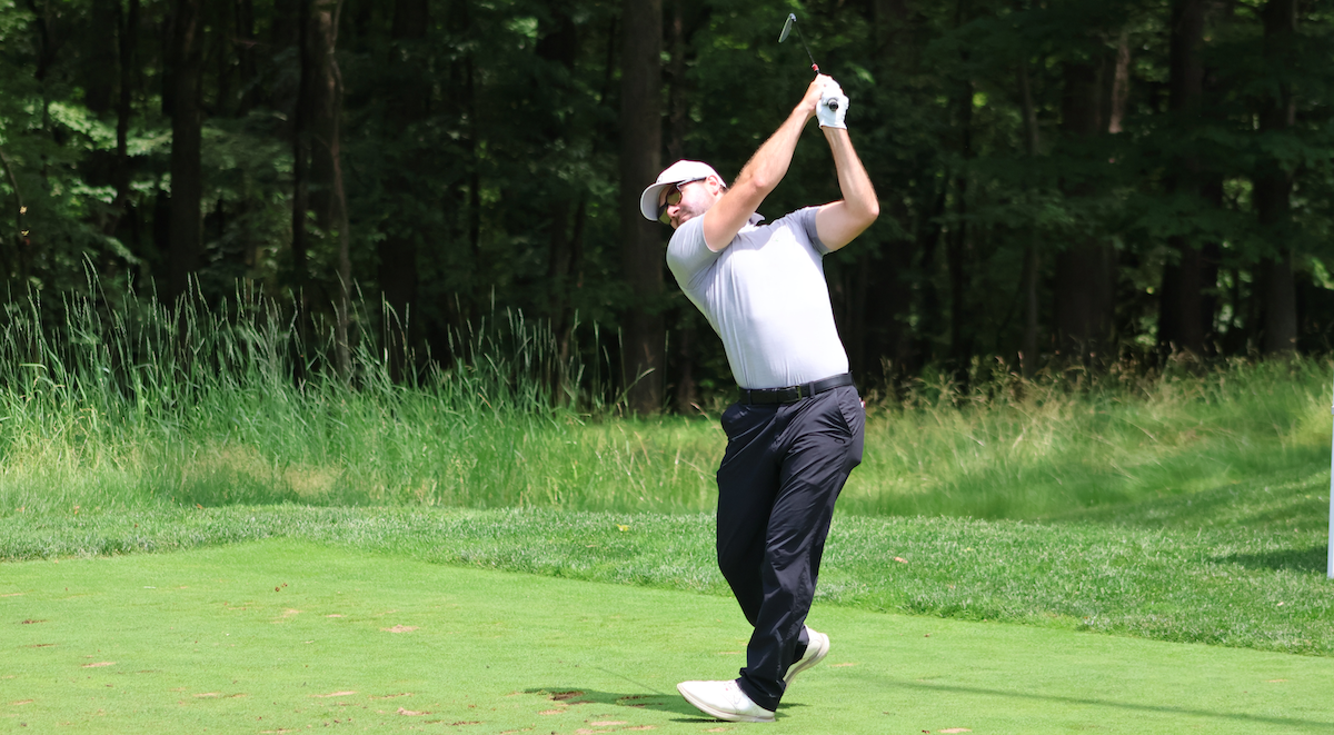 Ian Bangor, Co-Low Scorer, competing in qualifying for the U.S. Amateur at Sunnehanna