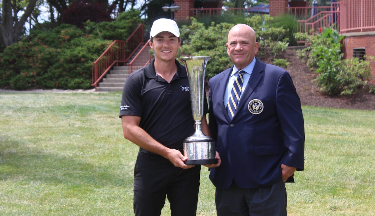 Beau Titsworth, the 120th WPGA Open Champion, with WPGA President Jim Beck