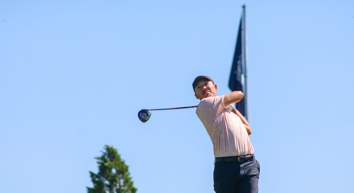 Jason Li competing in U.S. Open Local Qualifying in 2024 at Sewickley Heights Golf Club