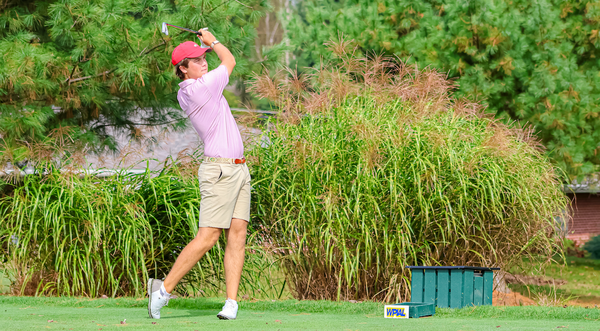 Carson Kittsley competing in the WPIAL Finals at Butler Country club