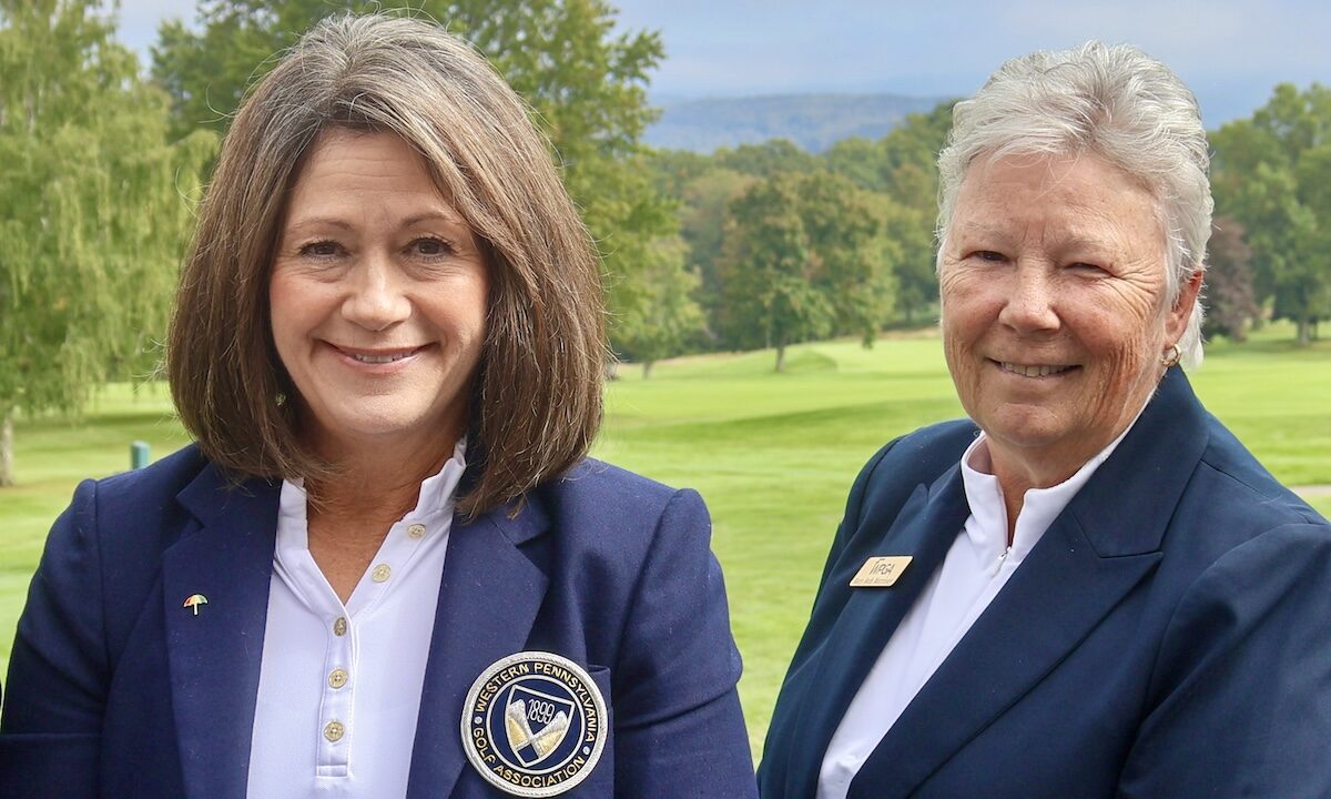 Carol Onufro (left) and Mary Beth Morrissey (right) at the WPGA Annual Meeting at Sunnehanna Country Club Carol Onufro (left) and Mary Beth Morrissey (right) at the WPGA Annual Meeting at Sunnehanna Country Club