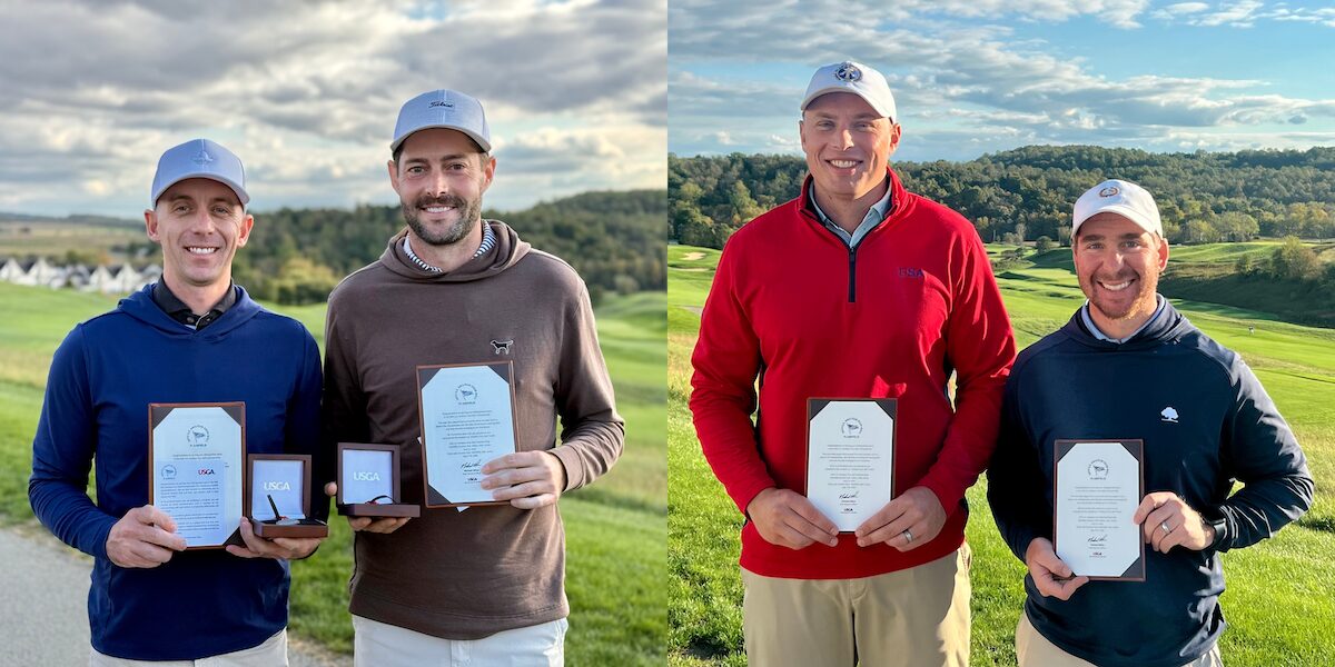 Qualifiers for the 2025 U.S. Amateur Four-Ball Championship – Brandon Ramsuer & Kyle Bailey (left), and Nicholas Brediger & Ryan Rettberg (right) Qualifiers for the 2025 U.S. Amateur Four-Ball Championship - Brandon Ramsuer & Kyle Bailey (left), and Nicholas Brediger & Ryan Rettberg (right)